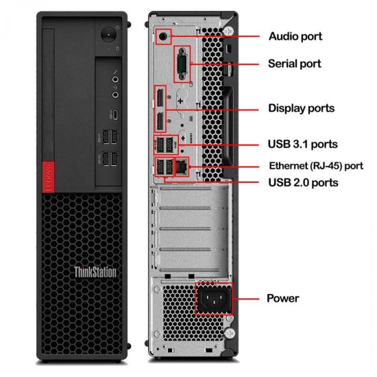 Lenovo ThinkStation P330 SFF i7-8700/16GB DDR4/256GB M.2 SSD/No ODD/Nvidia 2GB/10P Grade A+ Workstat