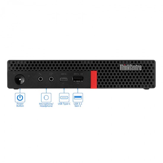 Lenovo ThinkCentre M920q Tiny WiFi i3-8100/8GB DDR4/256GB M.2 SSD/No ODD/10P Grade A Refurbished PC