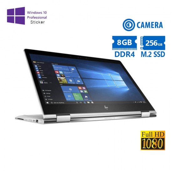 HP (A-) EliteBook x360 1030 G2 i7-7600U/13.3&quot;FHD/8GB DDR4/256GB M.2 SSD/No ODD/Camera/10P Grade A- R