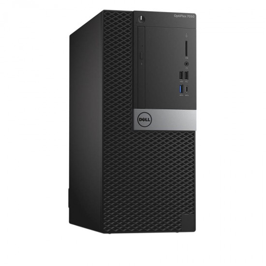 Dell 7050 Tower i3-6100/8GB DDR4/128GB SSD &amp; 500GB/DVD/10H Grade A+ Refurbished PC