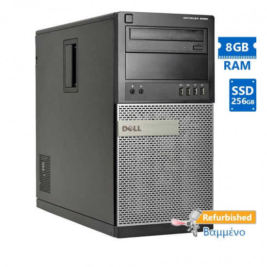 Dell 9020 Tower i7-4790/8GB DDR3/256GB SSD/DVD/7P Grade A+ Refurbished PC