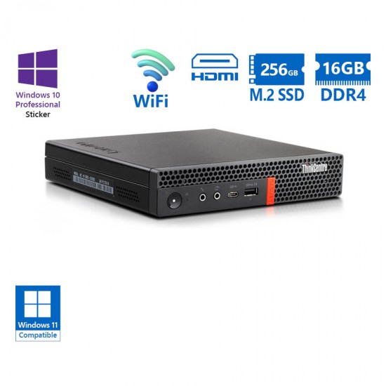 Lenovo ThinkCentre M920q Tiny WiFi i5-9500T/16GB DDR4/256GB M.2 SSD/No ODD/10P Grade A Refurbished P