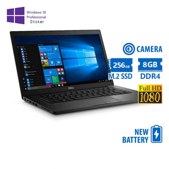 Dell Latitude 7480 i7-7600U/14\\&quot;FHD/8GB DDR4/256GB M.2 SSD/No ODD/Camera/New Battery/10P Grade A Refu