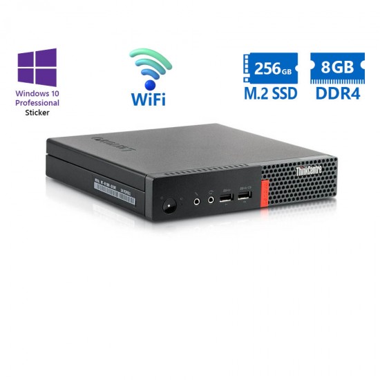 Lenovo ThinkCentre M910q Tiny WiFi i5-6500T/8GB DDR4/256GB M.2 SSD/No ODD/10P Grade A Refurbished PC