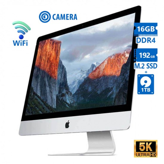 Apple (B) iMac 17,3 A1419 WiFi w/Monitor 27\\&quot;5K i5-6500/16GB DDR4/192GB M.2 SSD &amp; 1TB/No ODD/Camera/G