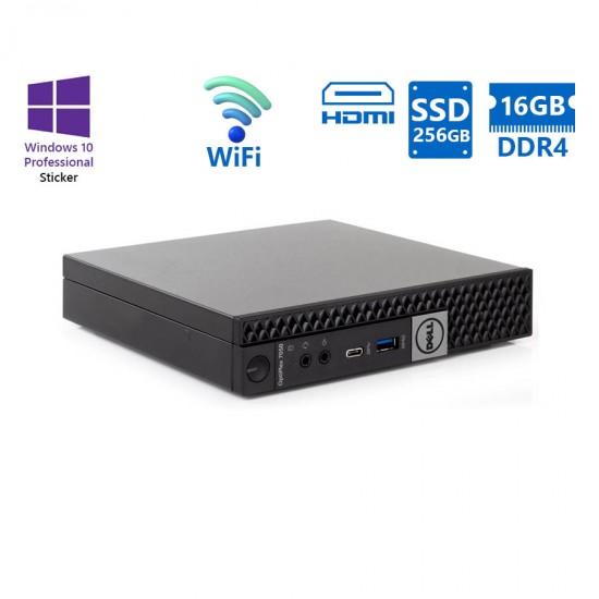 Dell Optiplex 7050 DM WiFi i5-6600/16GB DDR4/256GB SSD/No ODD/10P Grade A Refurbished PC Dell Optiplex 7050 DM WiFi i5-6600/16GB DDR4/256GB SSD/No ODD/10P Grade A Refurbished PC