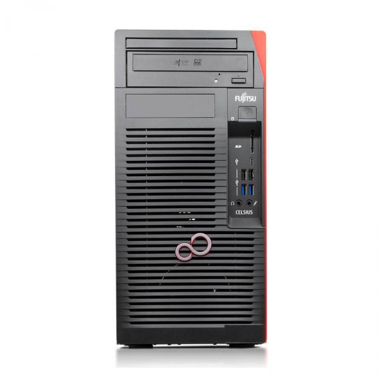 Fujitsu Celsius W570 Tower i5-7500/8GB DDR4/256GB SSD/DVD/10P Grade A+ Workstation Refurbished PC