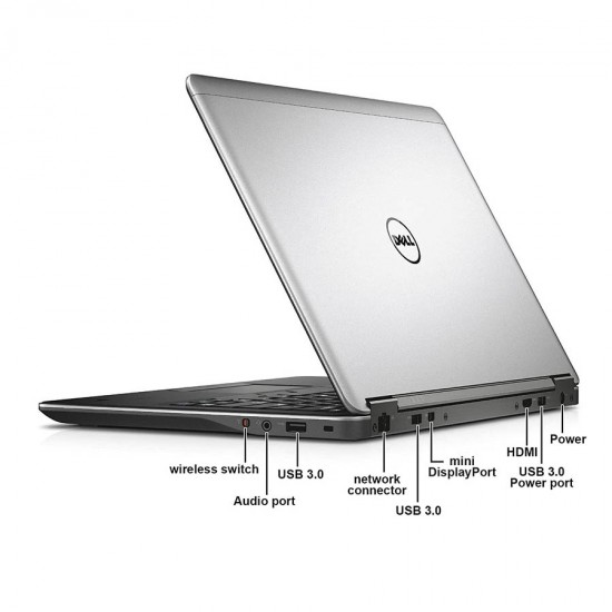 Dell (A-) Latitude E7440 i5-4300U/14/4GB/128GB mSATA SSD/No ODD/Camera/New Battery/Grade A- Refurbi