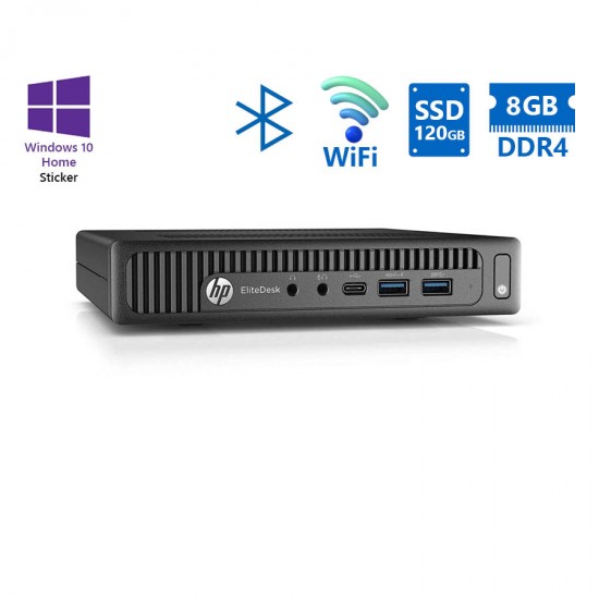 HP EliteDesk 800G2 DM WiFi i5-6500/8GB DDR4/120GB SSD/No ODD/10H Grade A Refurbished PC