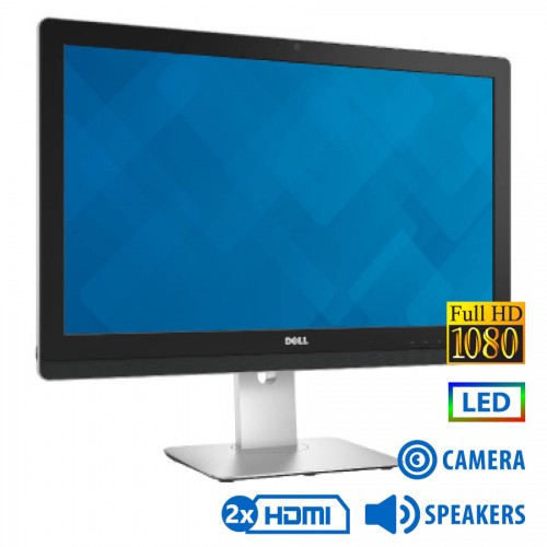 Used Monitor UZ2315Hx LED/Dell/23``FHD/w/Camera/1920x1080/Wide/Silver/Black/w/Speakers/D-SUB &amp; DP &amp;