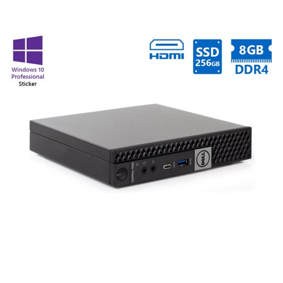 Dell Optiplex 7050 DM i5-6500T/8GB DDR4/256GB SSD/No ODD/10P Grade A Refurbished PC