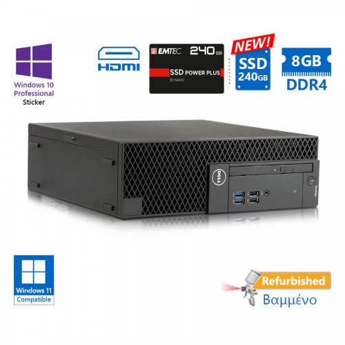 Dell 3060 SFF i5-8500/8GB DDR4/240GB SSD New/DVD/10P Grade A+ Refurbished PC Dell 3060 SFF i5-8500/8GB DDR4/240GB SSD New/DVD/10P Grade A+ Refurbished PC