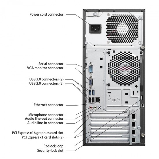 Lenovo M73 Tower i3-4150/4GB DDR3/250GB/DVD/8P Grade A+ Refurbished PC