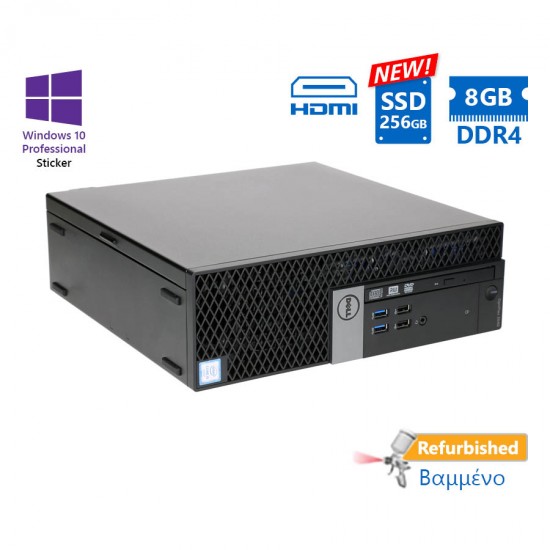 Dell 7040 SFF i5-6500/8GB DDR4/256GB SSD New/DVD/10P Grade A+ Refurbished PC