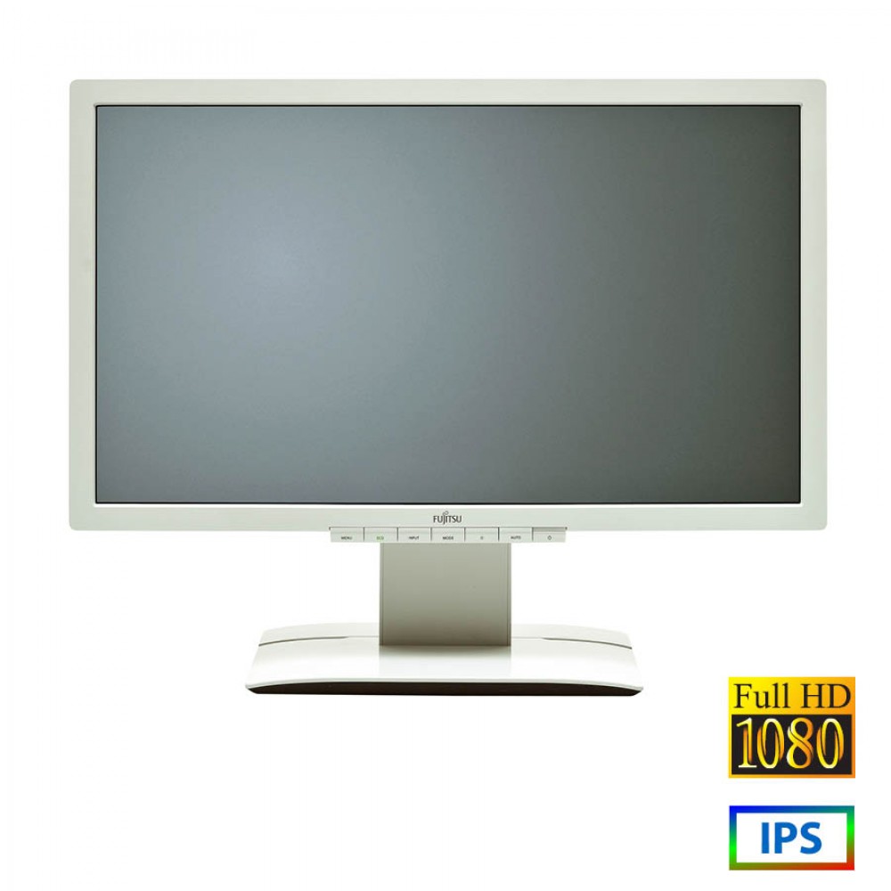 Used (A-) Monitor P23T-6 IPS LED/Fujitsu/23”FHD/1920x1080/Wide/White/Grade A-/D-SUB &amp; DVI-I &amp; DP &amp; U