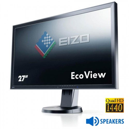 Used Monitor FlexScan EV2736W Q-LED/Eizo/27``QHD/2560x1440/Wide/Black/w/Speakers/DVI-D &amp; DP &amp; USB HU