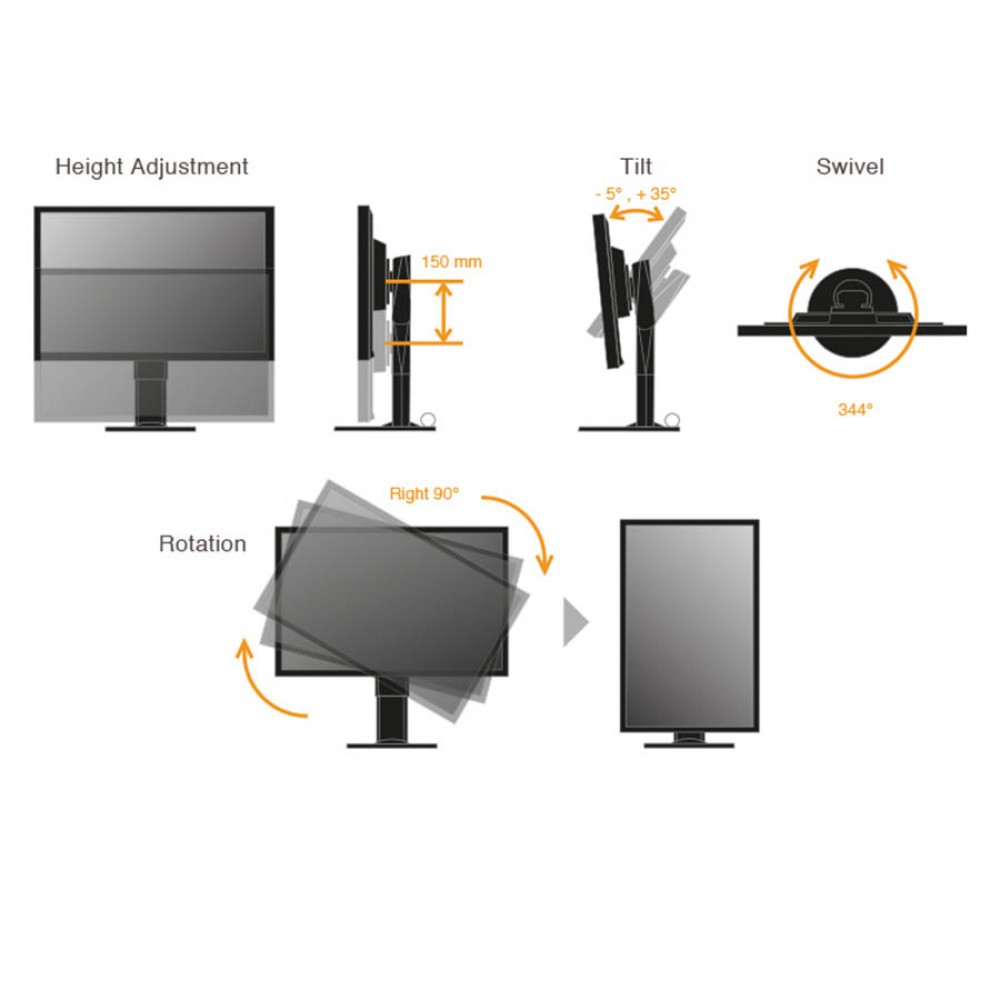 Used Monitor FlexScan EV2736W Q-LED/Eizo/27``QHD/2560x1440/Wide/Black/w/Speakers/DVI-D &amp; DP &amp; USB HU