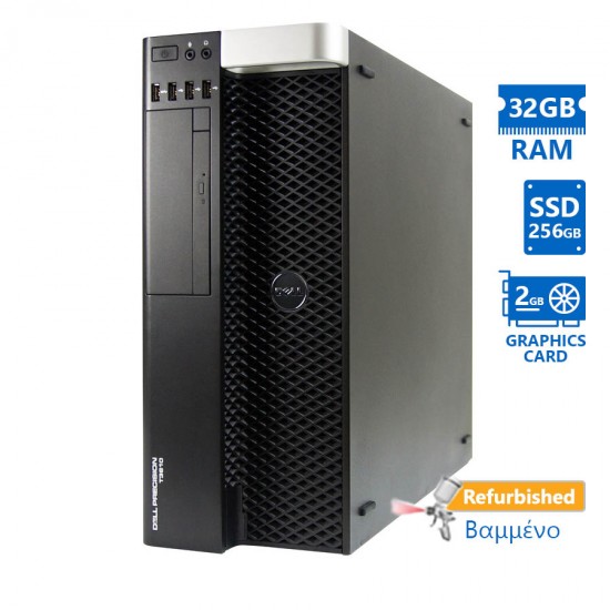 Dell Precision T3610 Tower Xeon E5-1620v3(4-Cores)/32GB DDR3/256GB SSD/Nvidia 2GB/DVD/8P Grade A Wor