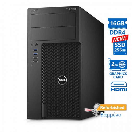 Dell Precision 3620 Tower i7-6700/16GB DDR4/256GB SSD New/ATI 2GB/No ODD/7P Grade A+ Workstation Ref