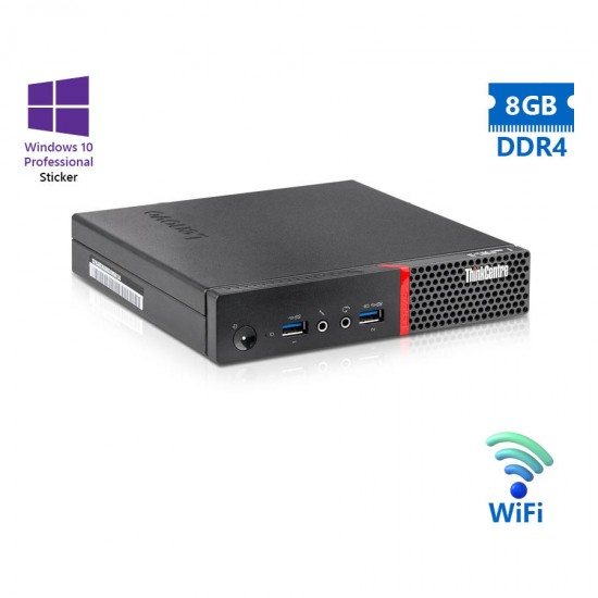 Lenovo M700 Tiny WiFi i5-6400T/8GB DDR4/500GB/No ODD/10P Grade A Refurbished PC