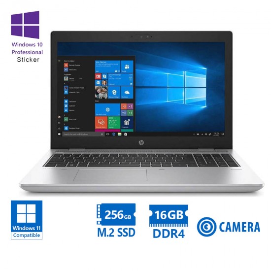 HP ProBook 650G4 i3-8130U/15.6”/16GB DDR4/256GB M.2 SSD/DVD/Camera/10P Grade A Refurbished Laptop