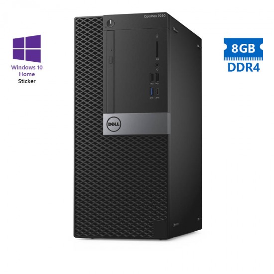 Dell (A-) 7050 Tower i5-7500/8GB DDR4/500GB/DVD/10H Grade A- Refurbished PC