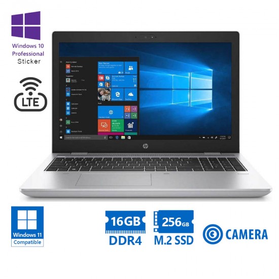 HP (A-) ProBook 650 G4 i3-8130U/15.6”/16GB DDR4/256GB M.2 SSD/DVD/Camera/10P Grade A- Refurbished La