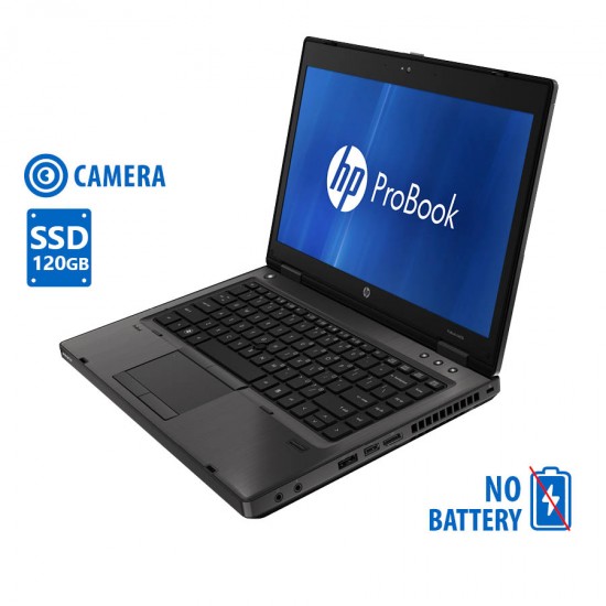 HP (A-) ProBook 6465b AMD A4-3310MX/14”/4GB DDR3/120GB SSD/DVD/Camera/No BAT/7P Grade A- Refurbished