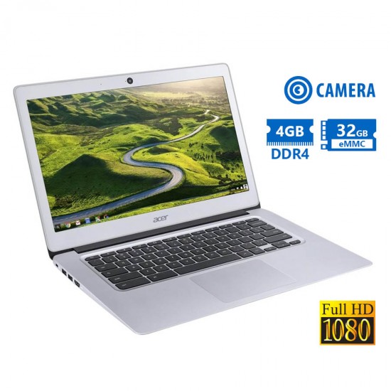 Acer Chromobook 14 Celeron N3160/14”FHD/4GB DDR4/32GB eMMC/No ODD/Camera/Chrome/Grade A Refurbished