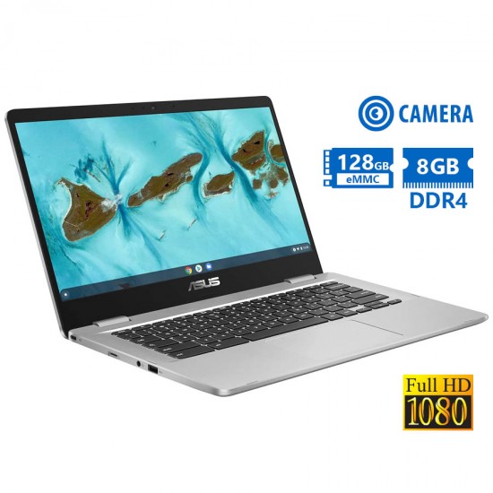 Asus Chromobook C424 Pentium Silver N5030/14”FHD/8GB DDR4/128GB eMMC/No ODD/Camera/Chrome Grade A Re