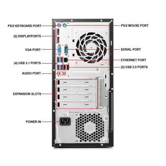 HP ElitDesk 705G3 Tower AMD PRO A10-8770 R7/8GB DDR3/500GB/DVD/10P Grade A+ Refurbished PC