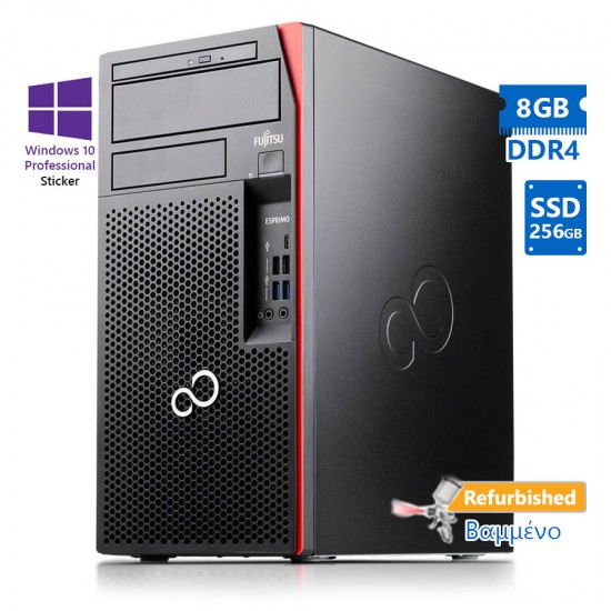 Fujitsu P757 Tower i5-6500/8GB DDR4/256GB SSD/DVD/10P Grade A+ Refurbished PC